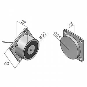 Magnet - držač vrata ( door holder ) 60 kg.