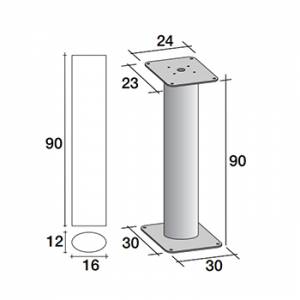 Podni stalak visine 90 cm. SLIM za setove : 3*1, 4*1, 5*1 