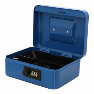 Kutija za novac mod.LOCK, š250*v90*d180 mm, plave boje, sa bravom na šifru