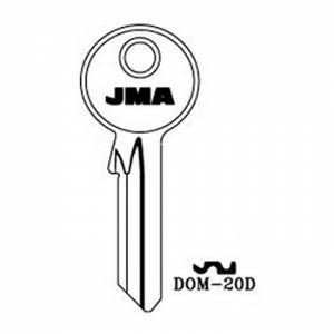 Ključ cilindrični DOM-20D ( DM5DL ERREBI / DM3X SILCA )