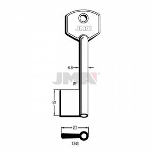 Ključ jednostrani šuplji 73G msg L=78 / FI 6,8 mm. ( 50J73G ERREBI )