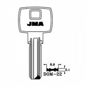 Ključ cilindar specijal DOM-22 ( DM82 ERREBI / DM120 SILCA )
