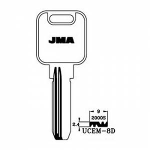 Ključ cilindar specijal UCEM-8D ( UE7R ERREBI / UC5R SILCA )