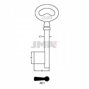 Ključ jednostrani puni AD-1 msg L=75 / FI 5,8 mm. ( 75X6PP ERREBI / 6M1 SILCA )