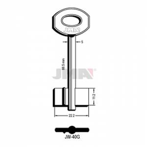 Ključ za sef dvostrani puni JW-40G L=66,6 / FI 5 mm. ( 1J2 ERREBI / JW35 SILCA )