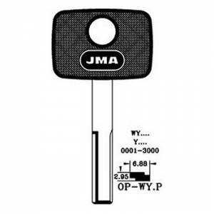 Ključ auto sa plastikom specijal OP-WYP ( YM22P15 ERREBI / YM27P SILCA )