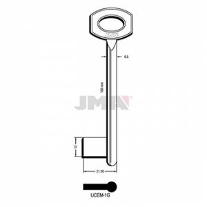 Ključ jednostrani puni UCEM-1G msg L=100 / FI 6,5 mm. ( 79UE1 ERREBI )