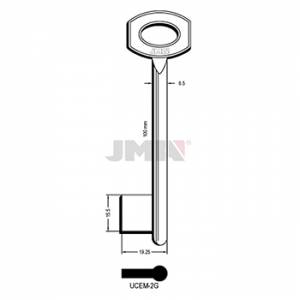 Ključ jednostrani puni UCEM-2G msg L=100 / FI 6,5 mm.
