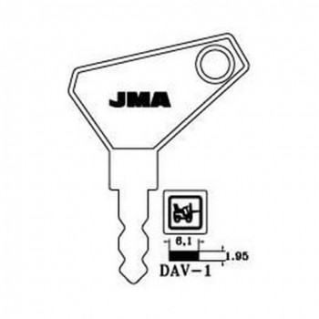 Ključ cilindrični DAV-1 ( DA1 ERREBI / DV1 SILCA )