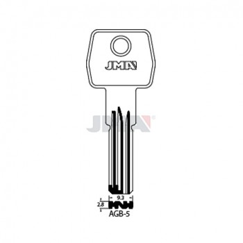 Ključ cilindar specijal AGB-5 ( AGB8 ERREBI / AGB6 SILCA )