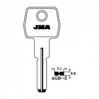 Ključ cilindar specijal AGB-2 ( AGB6 ERREBI / AGB5 SILCA )