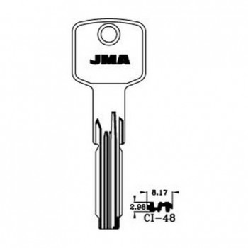 Ključ cilindar specijal CI-48 ( AU57L ERREBI / AB48 SILCA )