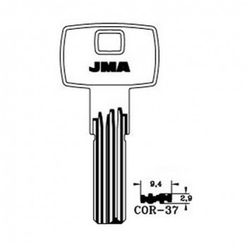 Ključ cilindar specijal COR-37 ( EZ15 ERREBI / CB87 SILCA )