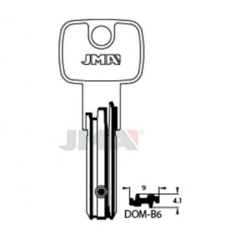 Ključ cilindar specijal DOM-B6 ( DM102 ERREBI / DM144 SILCA )