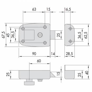 BRAVA CISA DODATNA 54310 E-60 AUTOMATSKA bordo