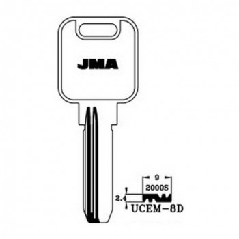 Ključ cilindar specijal UCEM-8D ( UE7R ERREBI / UC5R SILCA )