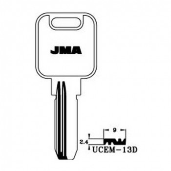 Ključ cilindar specijal UCEM-13D ( UE8R ERREBI / UC4R SILCA )