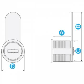 Bravica Euro-Locks TIP 5 sa zasunom  fi=16 mm,