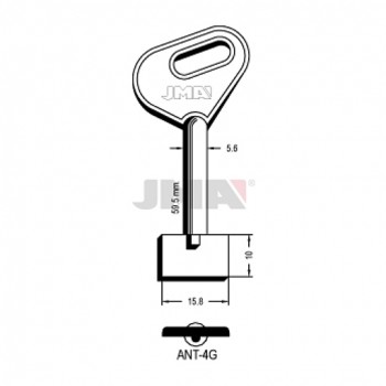 Ključ ANTONIOLI pumpa ANT-4G ( 1AN9 ERREBI / 5AU3 SILCA )