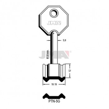 Ključ POTENT pumpa PTN-5G ( 1PN12 ERREBI / 5PT11 SILCA )