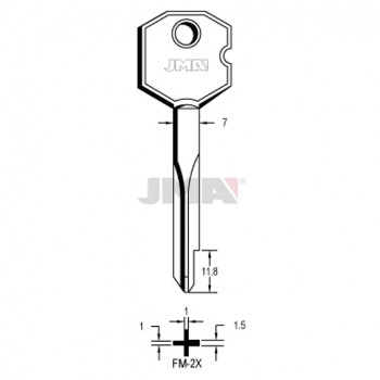 Ključ križni  FM-2X ( FMX70 ERREBI / XF2 SILCA )