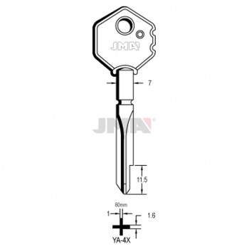 Ključ križni YA-4X ( FYX75 ERREBI / XY4 SILCA )