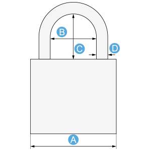 Lokot SECUREMME - kućište lokota lučno