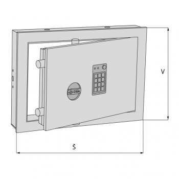 Sef CISA DARWIN – vrata sefa, sefovski ključ ili elektronska tipkovnica