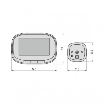 Elektronska špijunka TS 810 4.3 `` LCD