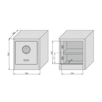 Sef Premium 350 , š300*v350*d280 , 21 kg ,ključ + šifra + otisak prsta