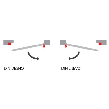 Elektroprihvatnik ARMOURED DIN desni 12 V dc, fail-secure