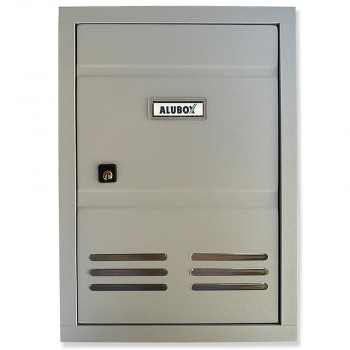 Vratašca za poštu ALU siva v400*š 290 mm., za ugradnju u zid - unutarnja strana