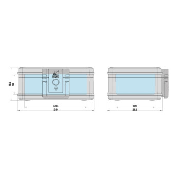 Vatrootporna kutija za dokumente š354*v154*d282 mm, 6,5 kg