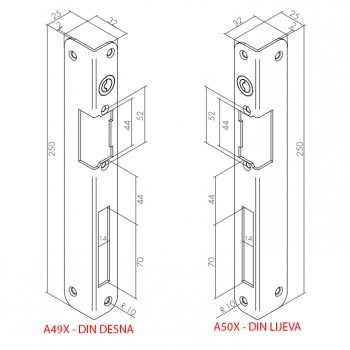 Prihvatna ploča kutna - INOX