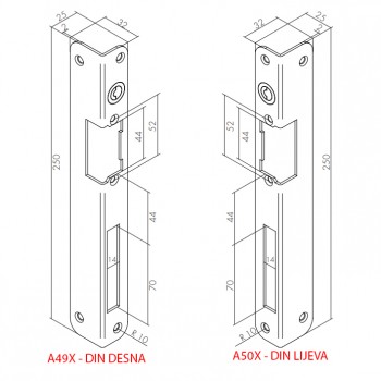 Prihvatna ploča kutna - INOX