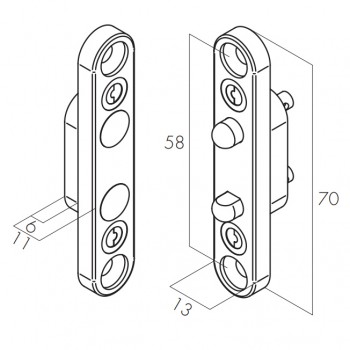 Elekrični kontakti DDC002 , max. 24 V ac/dc