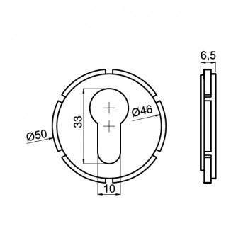 Insert PVC fi46 za cilindar