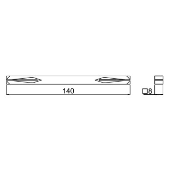 Trn za kvaku ili okretnu kuglu 8*140 mm.