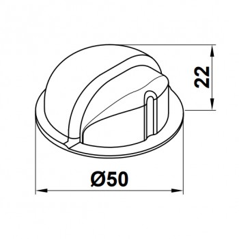 AMIG odbojnik samoljepljivi art.401 bijeli, fi 50 mm