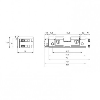 Elektroprihvatnik MINI 5E 16,5 mm. 6-28 V ac/dc ( 100% ) , fail-secure