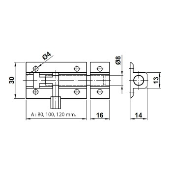 Zasun AMIG mod.500 aluminij